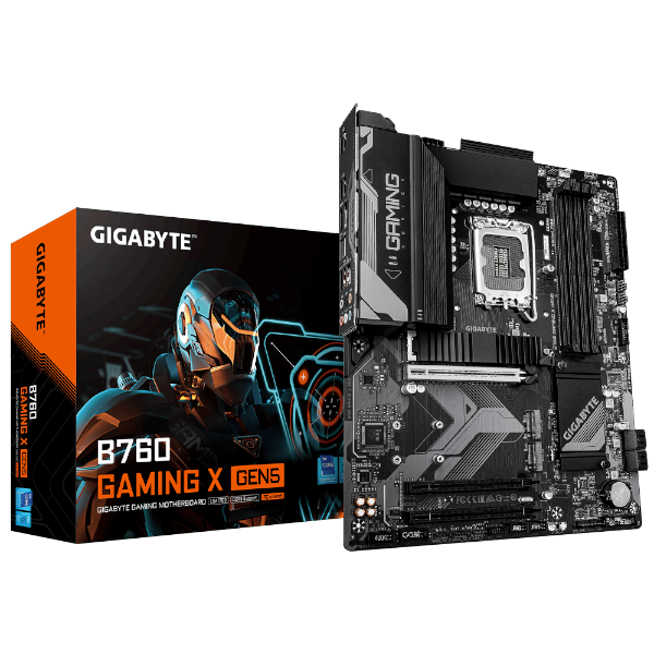 לוח למעבדי אינטל Gigabyte B760 Gaming X Gen5 DDR5 ATX LGA1700