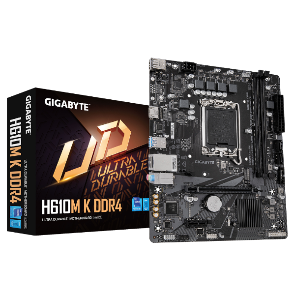 לוח אם GIGABYTE H610M K DDR4 M-ATX LGA1700 M.2 1GBE LAN
