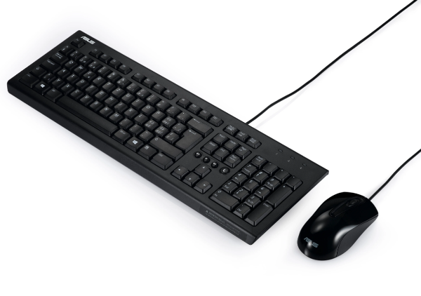 סט חוטי מקלדת ועכבר צבע שחור  ASUS U2000A